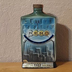 Vintage Jim Beam 1968 Decanter 100 years of Reno